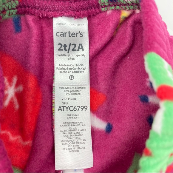 Carter’s Toddler Girls Unicorn Fleece Pajamas NWT - Picture 9 of 9